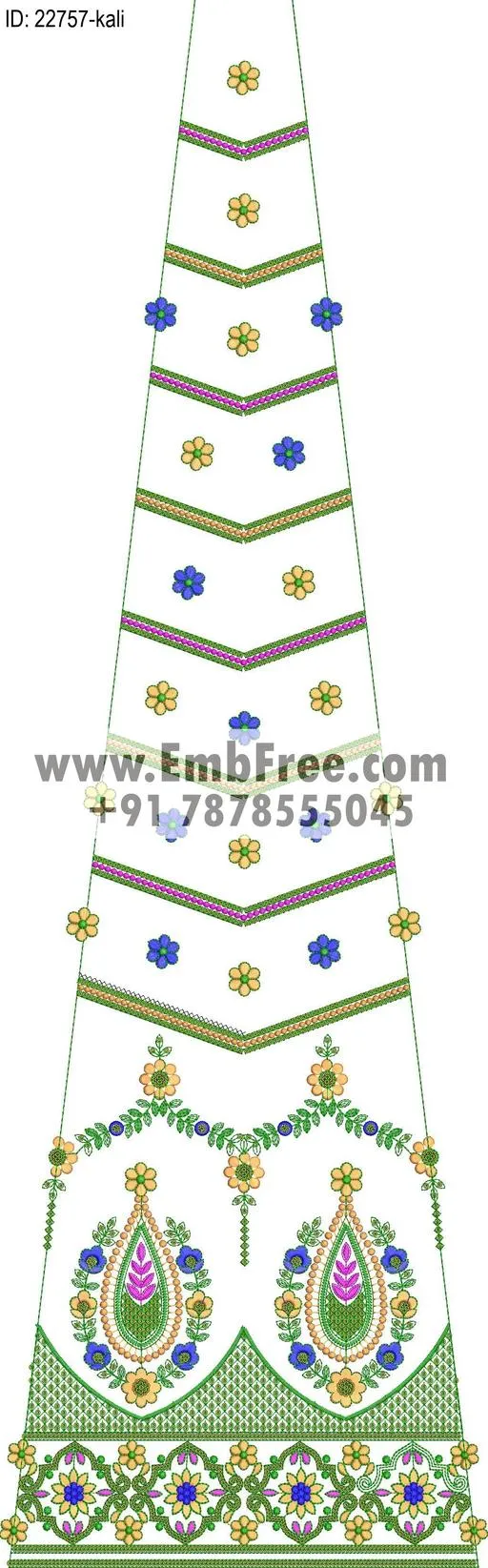lahenga embroidery design-ID:22757