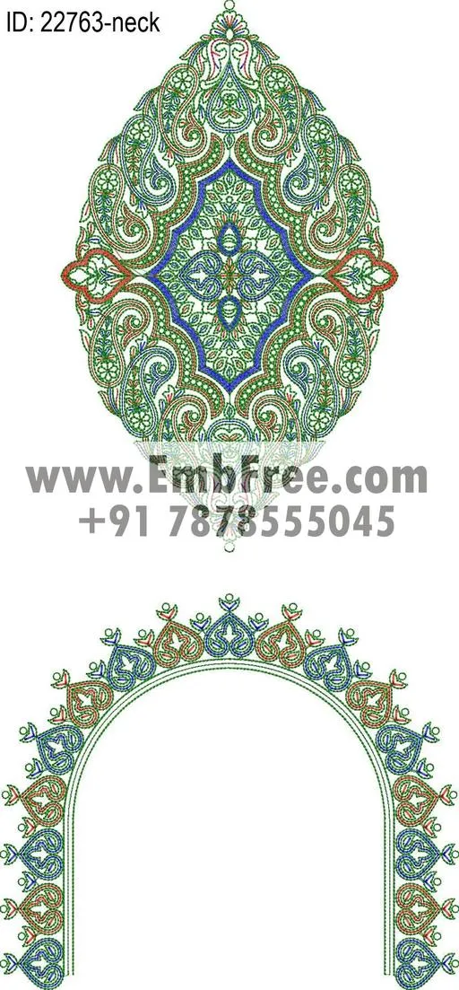 neck embroidery design-ID:22763