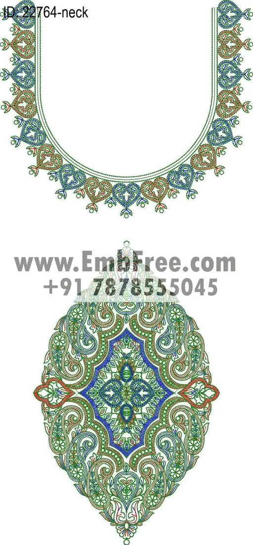 neck embroidery design-ID:22764