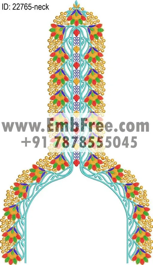 neck embroidery design-ID:22765