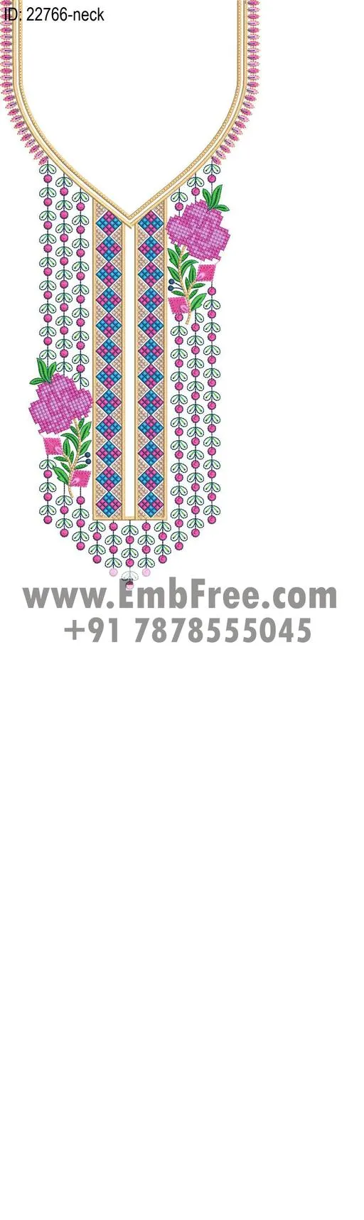 neck embroidery design-ID:22766
