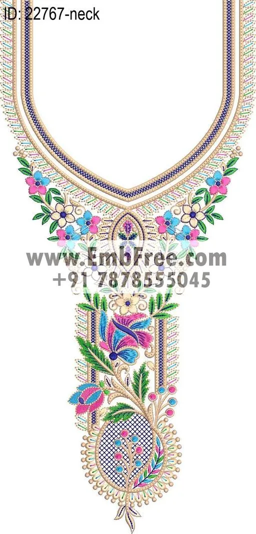 neck embroidery design-ID:22767