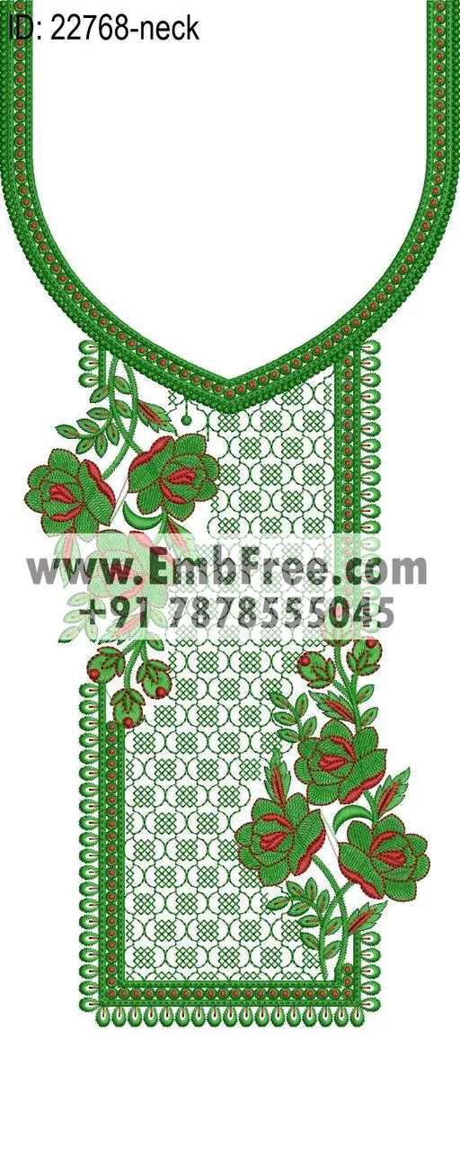 neck embroidery design-ID:22768