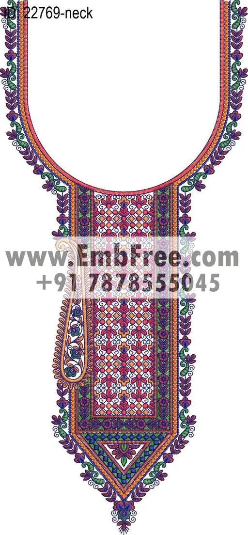 neck embroidery design-ID:22769