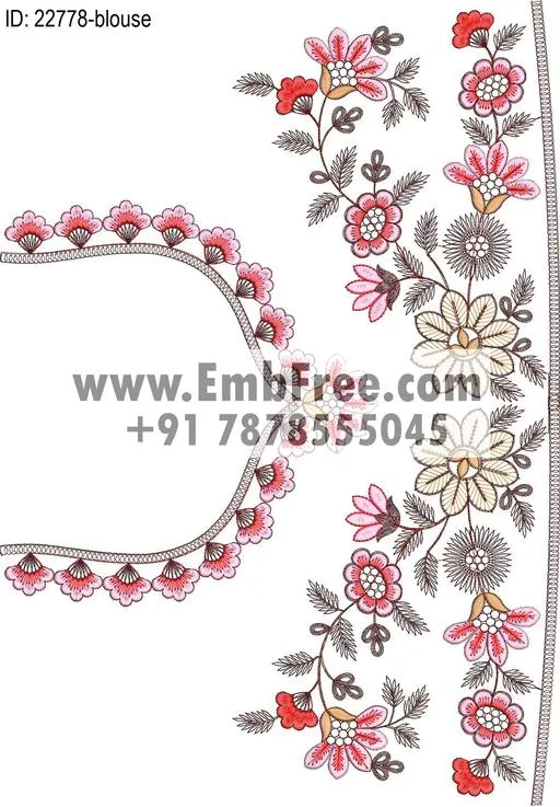 blouse embroidery design-ID:22778