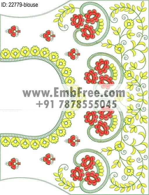 blouse embroidery design-ID:22779