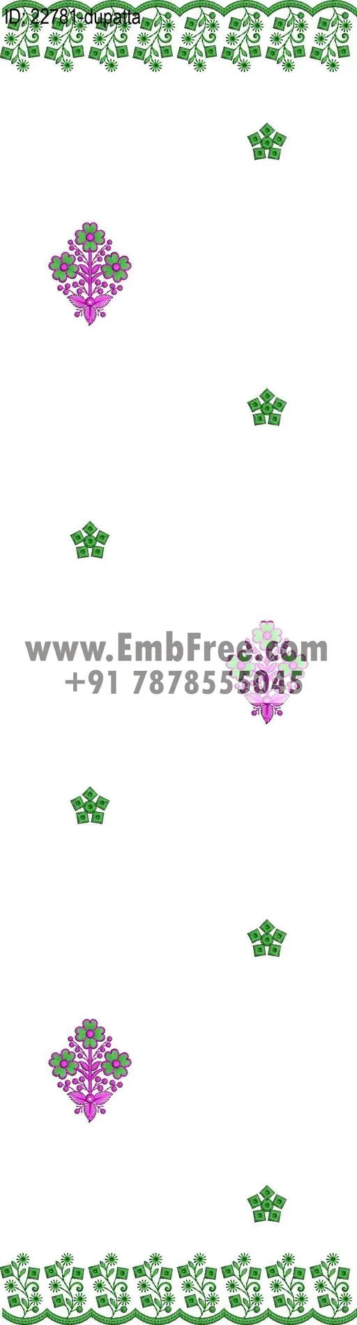 top dupatta embroidery design
