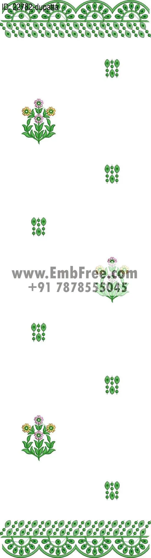 top dupatta embroidery design