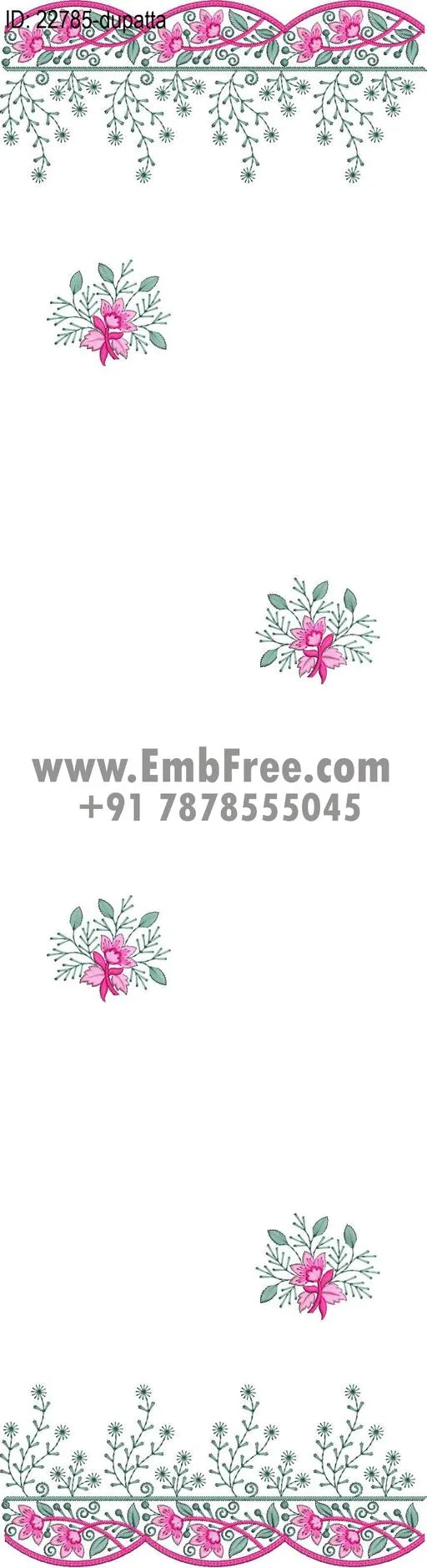 top dupatta embroidery design