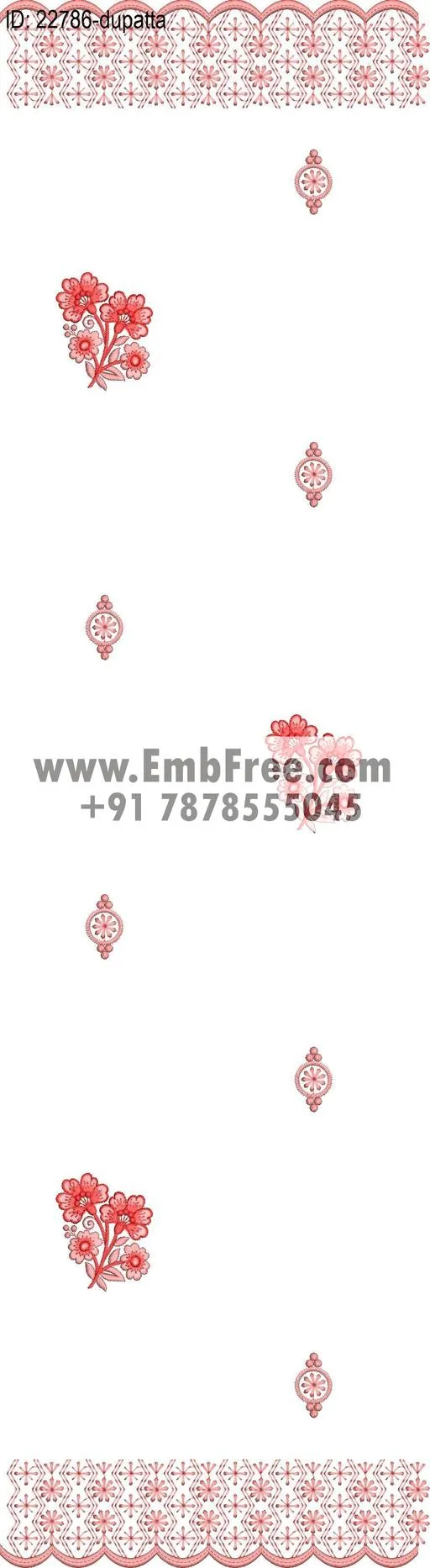 top dupatta embroidery design