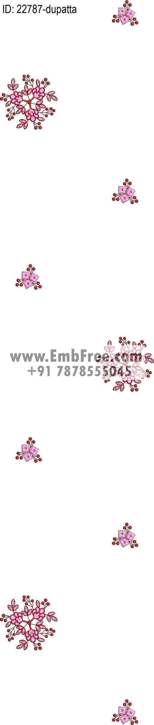 top dupatta embroidery design