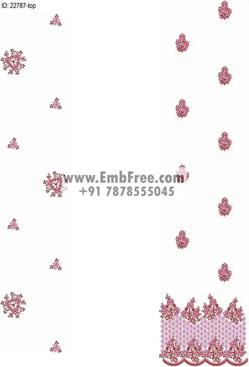 top dupatta embroidery design-ID:22787