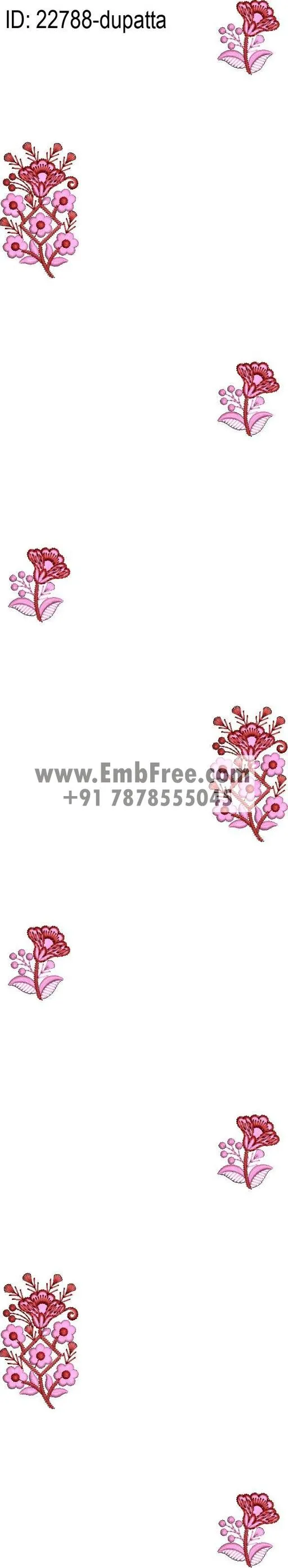 top dupatta embroidery design