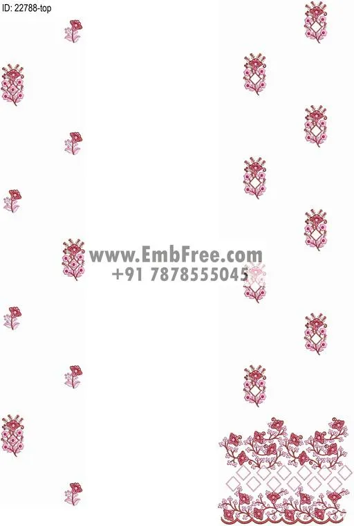 top dupatta embroidery design-ID:22788