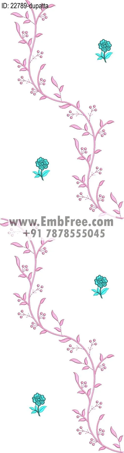 top dupatta embroidery design