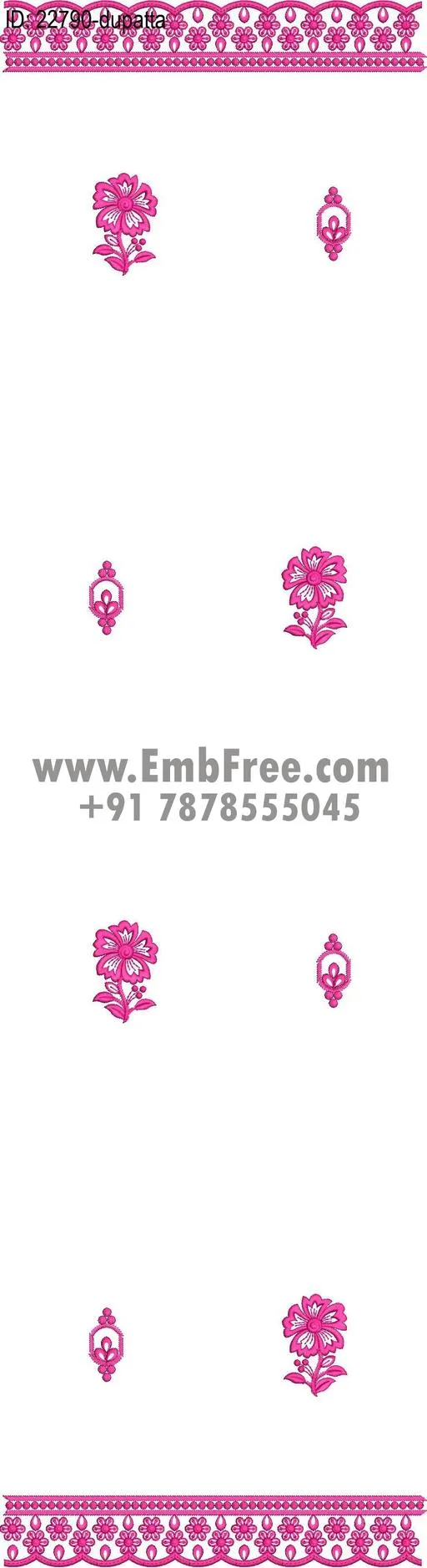 top dupatta embroidery design