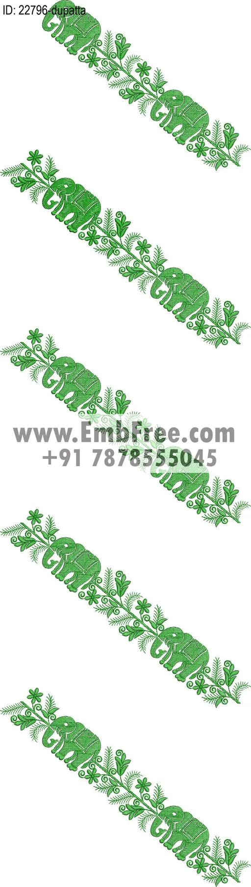 dupatta embroidery design-ID:22796