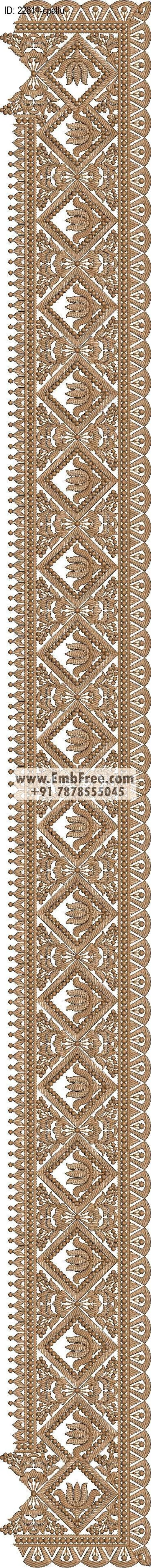 saree cpallu embroidery design