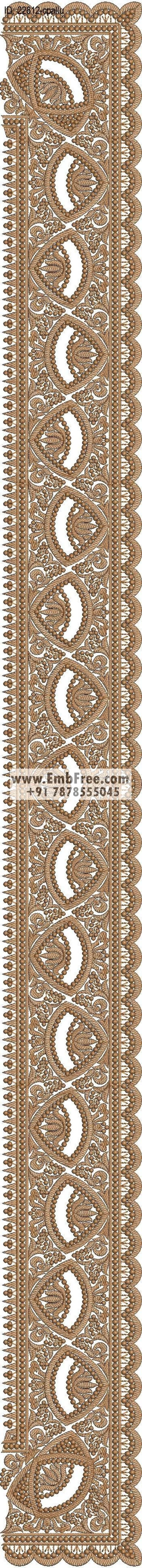 saree cpallu embroidery design