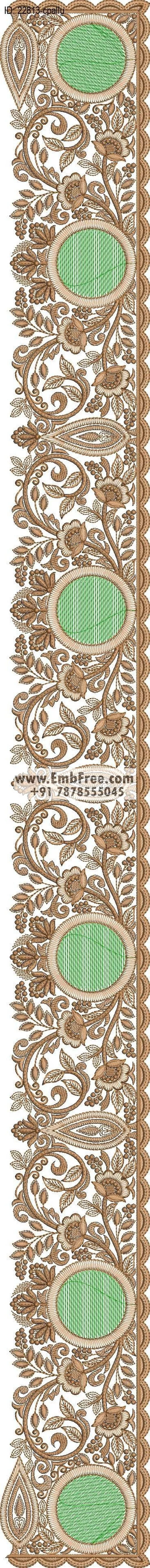 saree cpallu embroidery design