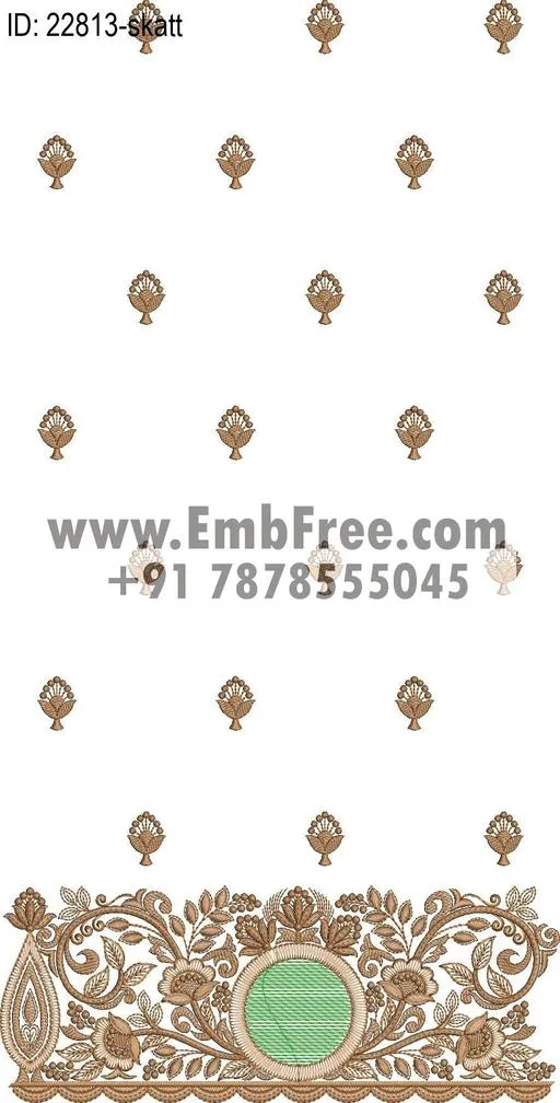 saree cpallu embroidery design thumbnail 3