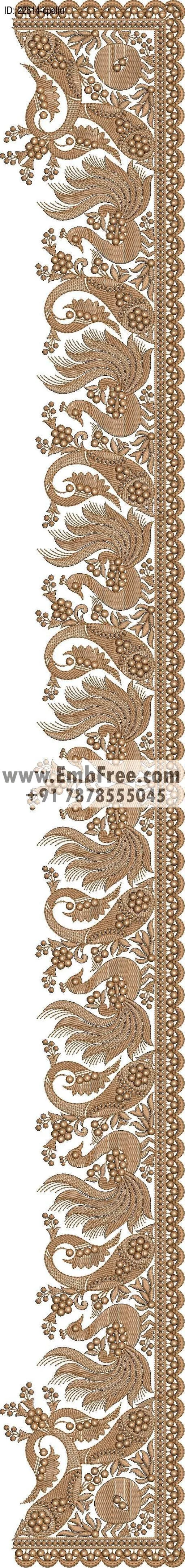 saree cpallu embroidery design