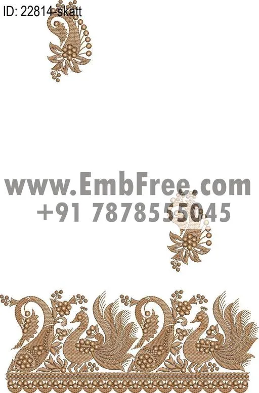 saree cpallu embroidery design thumbnail 3