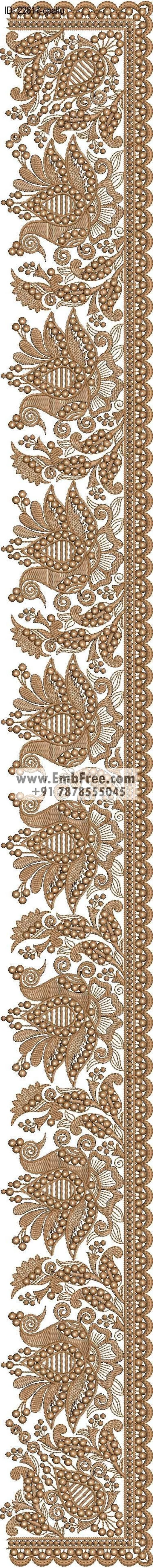 saree cpallu embroidery design