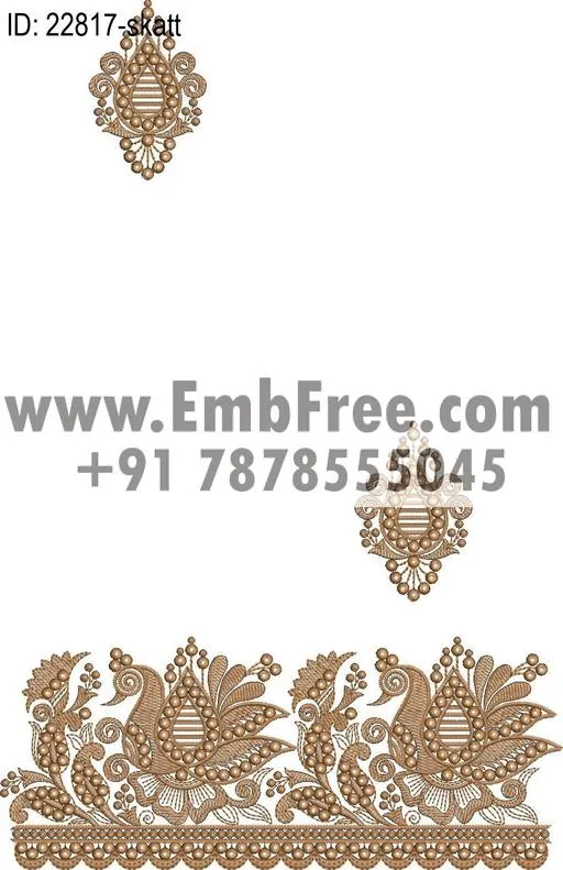 saree cpallu embroidery design thumbnail 3