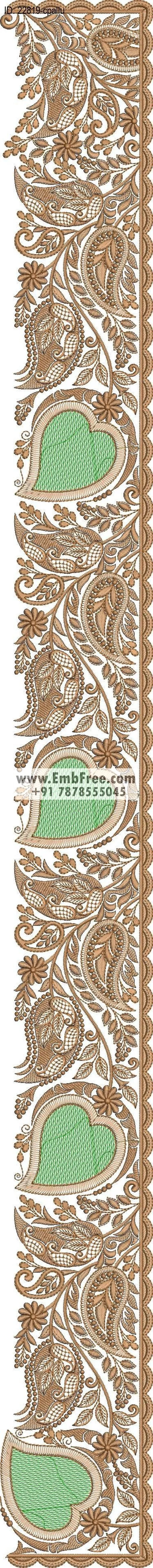 saree cpallu embroidery design
