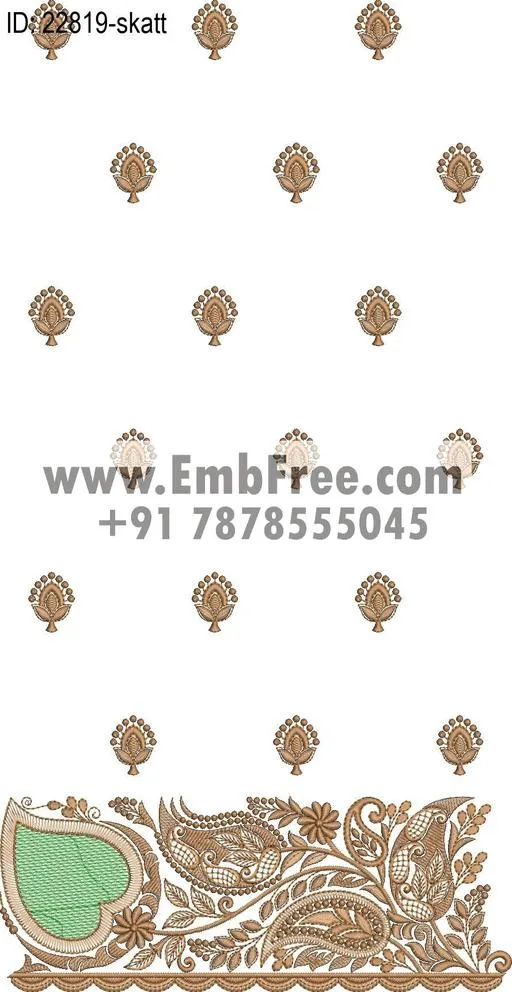 saree cpallu embroidery design thumbnail 3