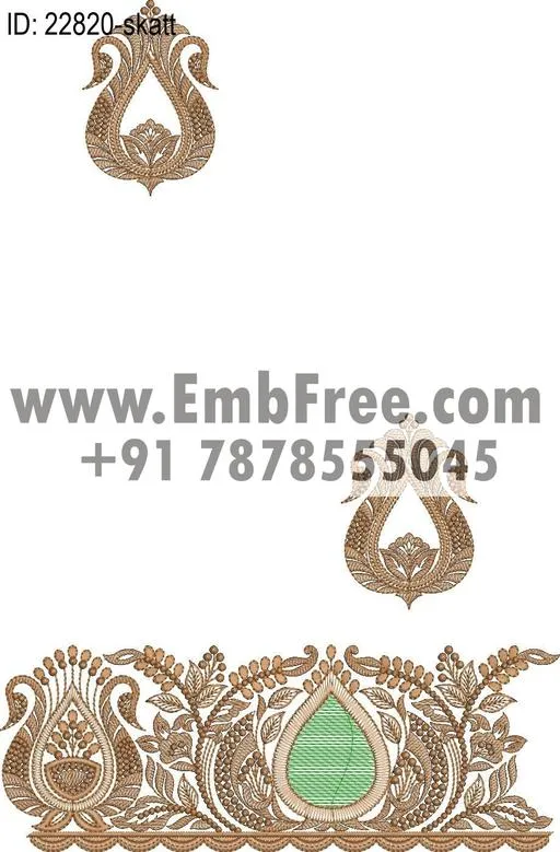 saree cpallu embroidery design thumbnail 3