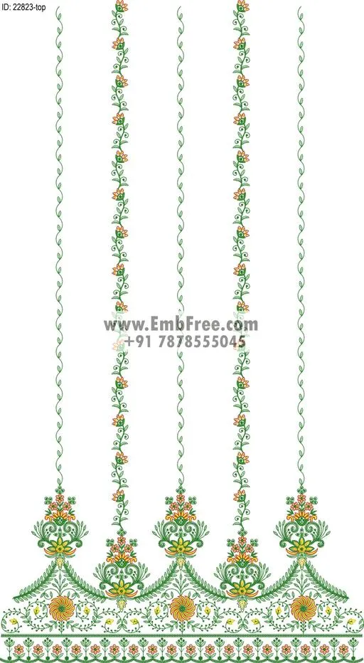 Embroidery Designs for dress id:22823