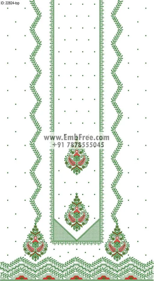 Embroidery Designs for dress id:22824