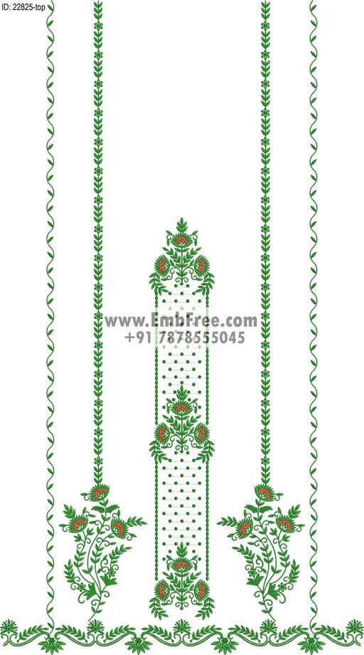 Embroidery Designs for dress id:22825