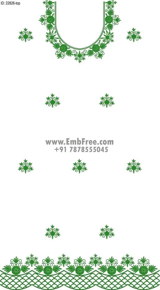 Embroidery Designs for dress id:22826