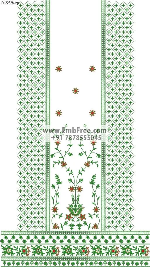Embroidery Designs for dress id:22828