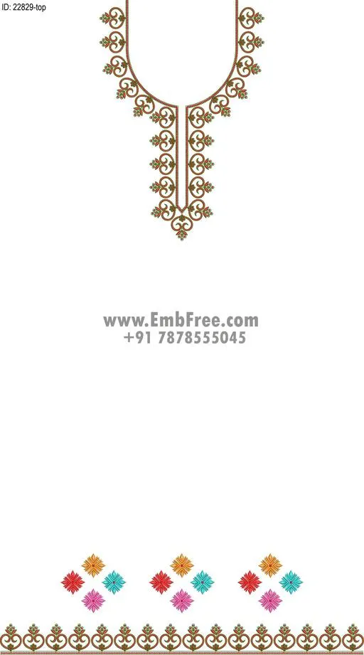 Embroidery Designs for dress id:22829
