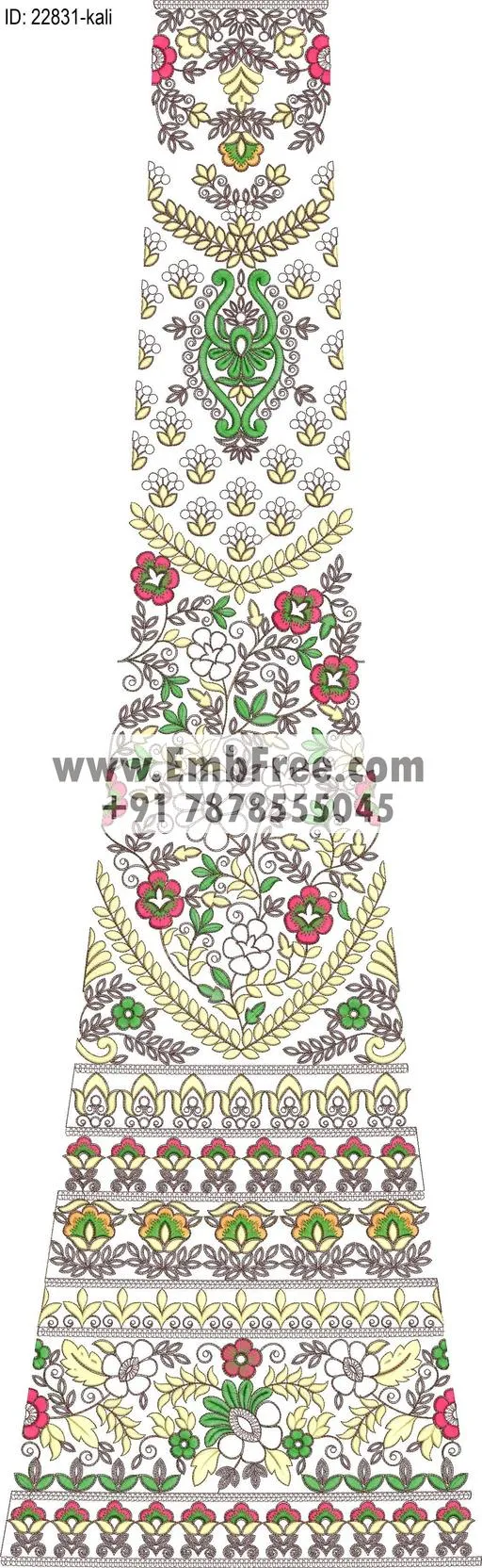 lahenga embroidery design-ID:22831