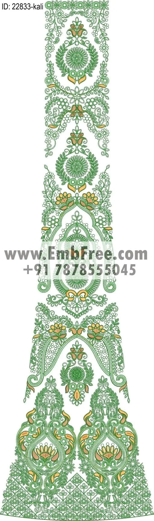 lahenga embroidery design-ID:22833