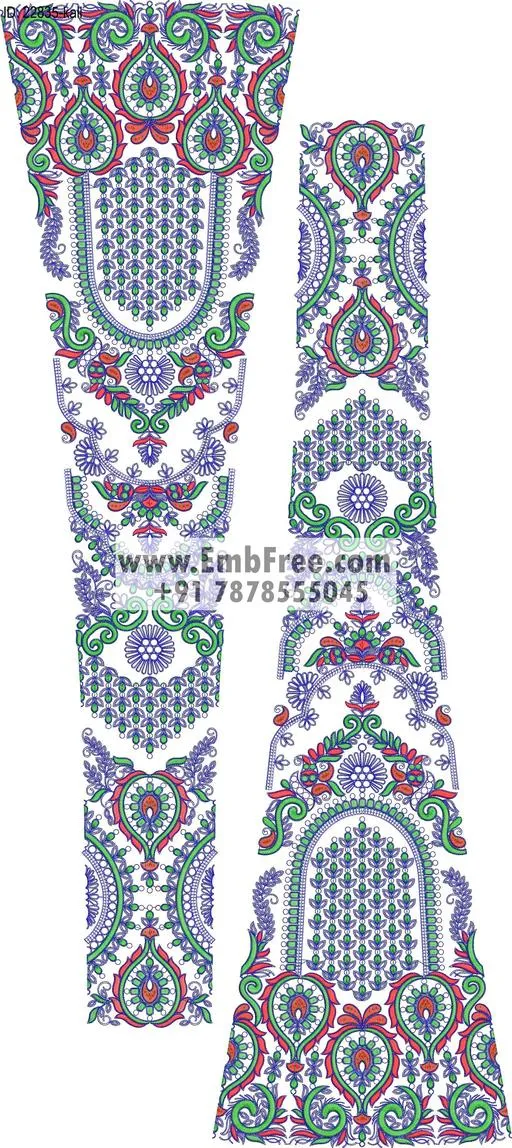 lahenga embroidery design-ID:22835