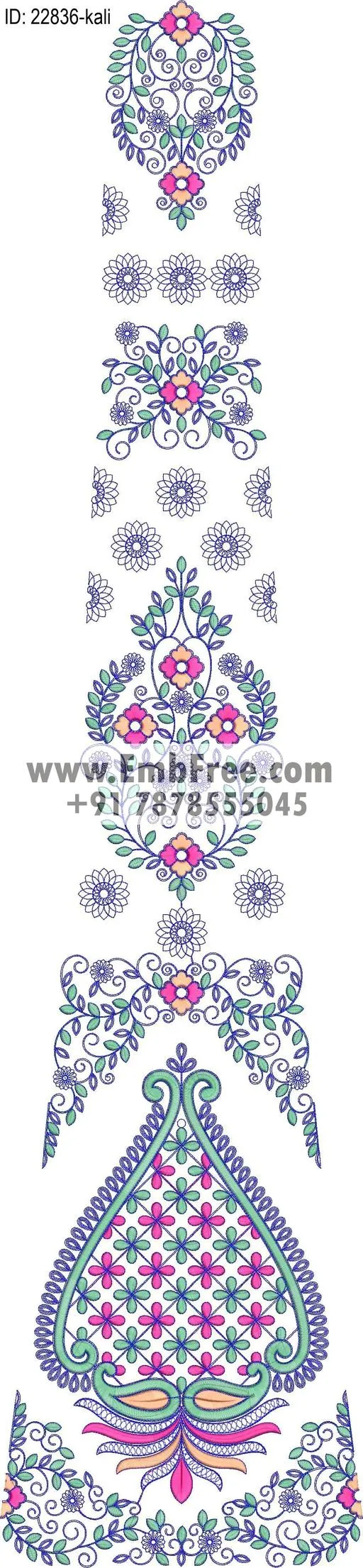 lahenga embroidery design-ID:22836