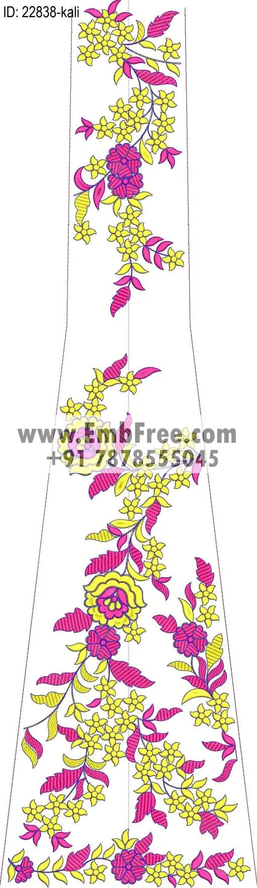 Embroidery Designs for dress id:22838