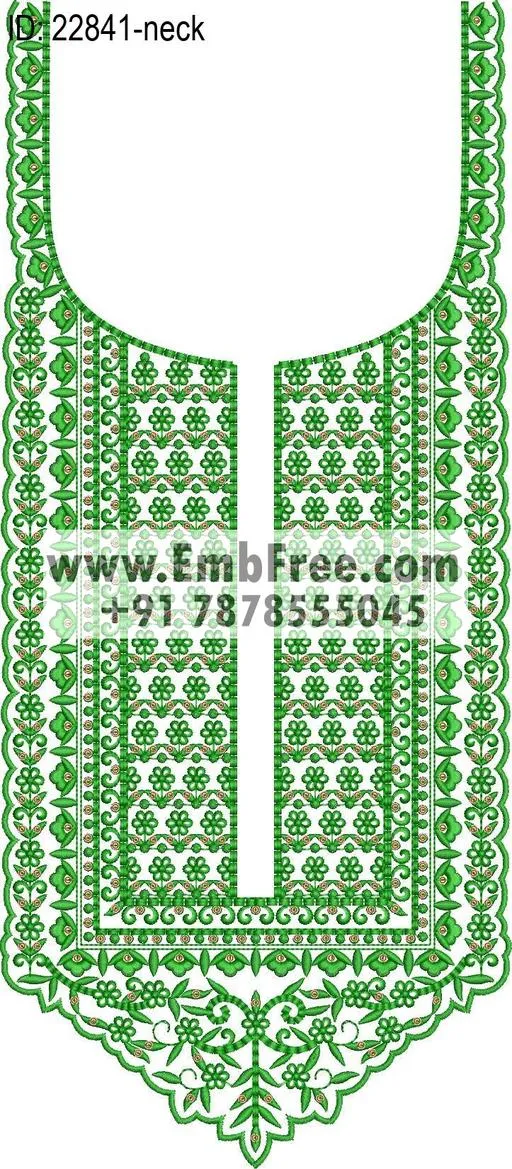 neck embroidery design-ID:22841