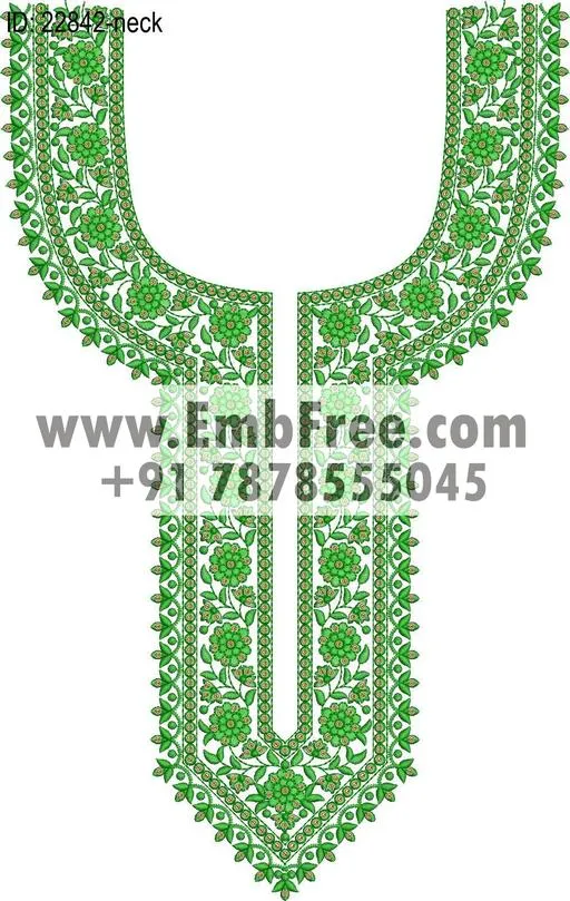 neck embroidery design-ID:22842