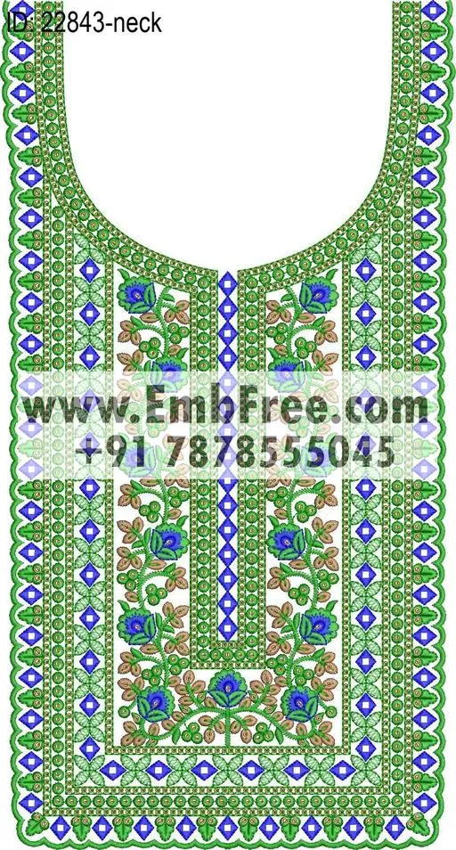 neck embroidery design-ID:22843