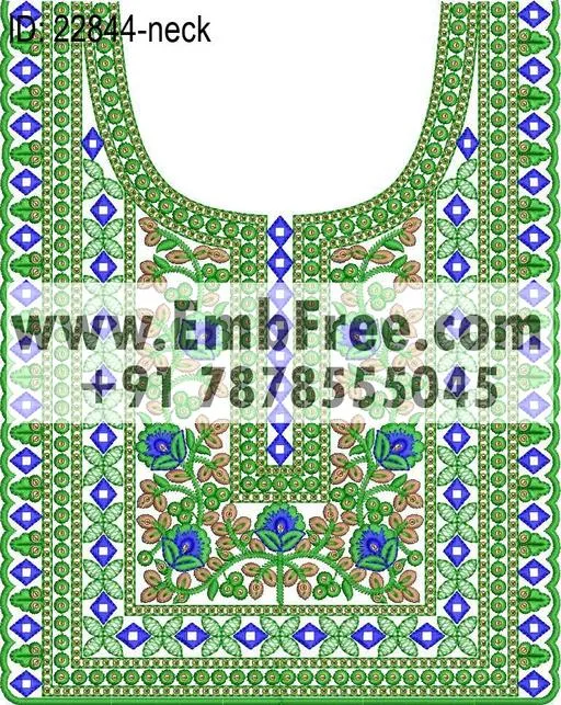 neck embroidery design-ID:22844