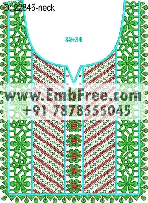 neck embroidery design-ID:22846