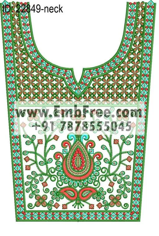 neck embroidery design-ID:22849