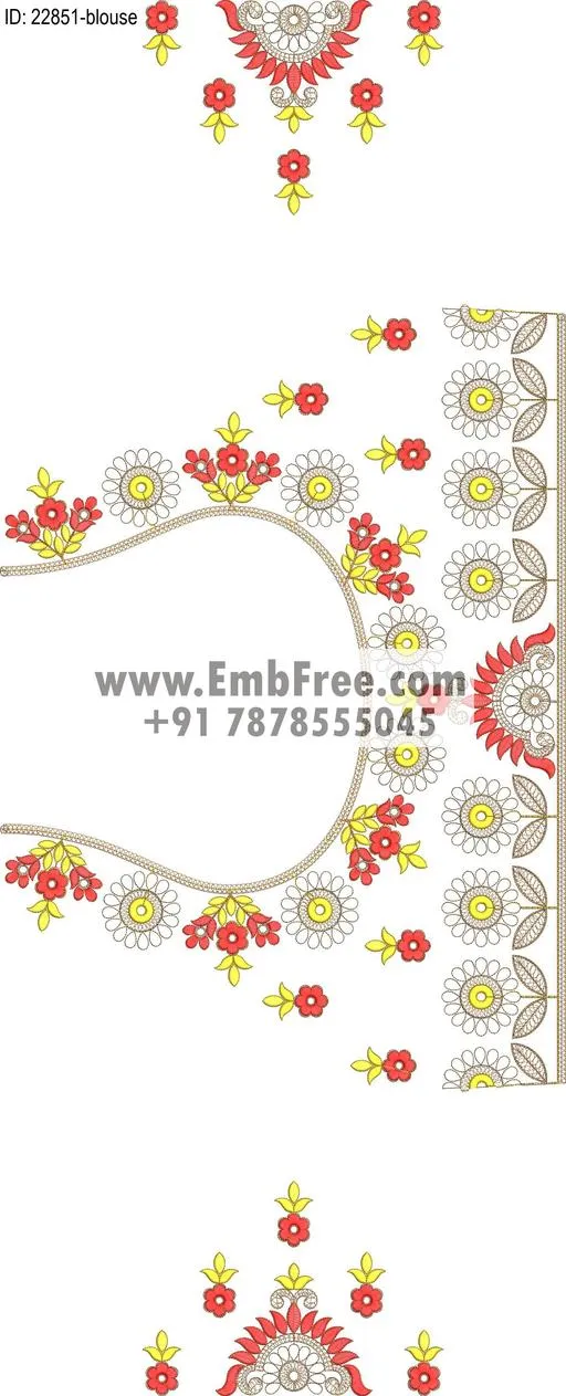 blouse embroidery design-ID:22851